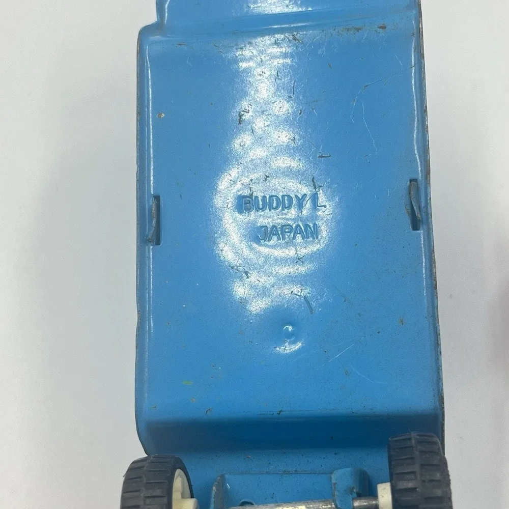 Vintage Buddy L‎ Blue Car Carrier Truck 10 1/2